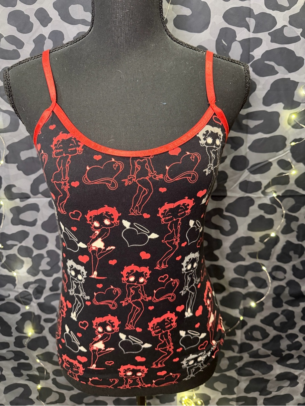 Universal Red and Black Logo Graphic Tank